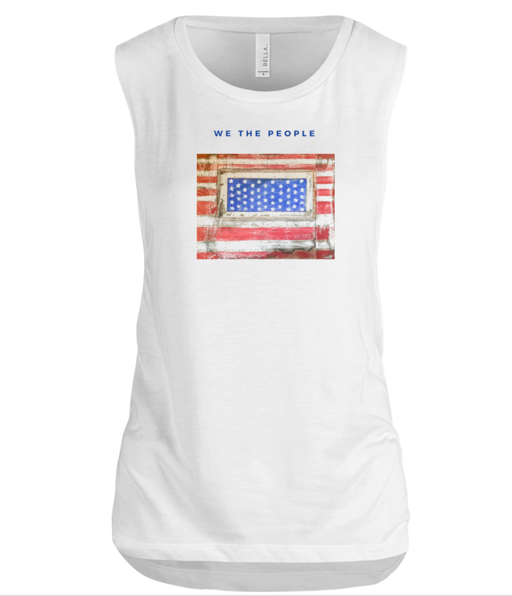 We The People Women's Flowy Muscle Tank