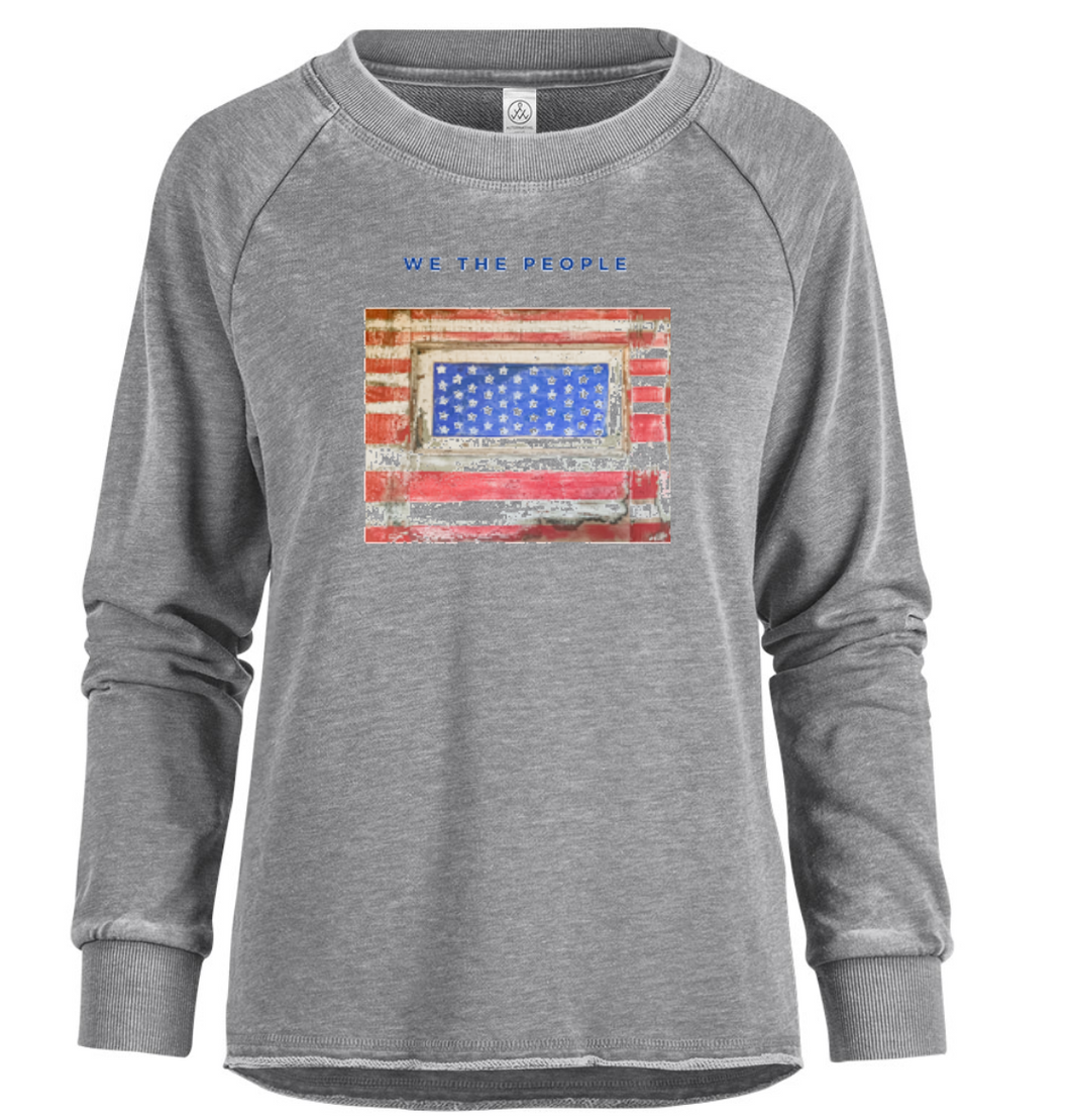 We The People Ladies Burnout Sweatshirt