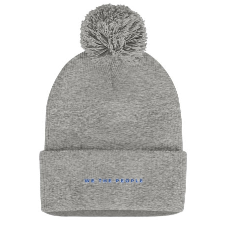 We The People Pom-Pom Knit Beanie